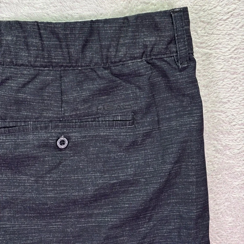 HEAD Mens Golf Shorts Sz‎ 40 Dark Gray Heathered Performance Stretch 9.5 Inseam